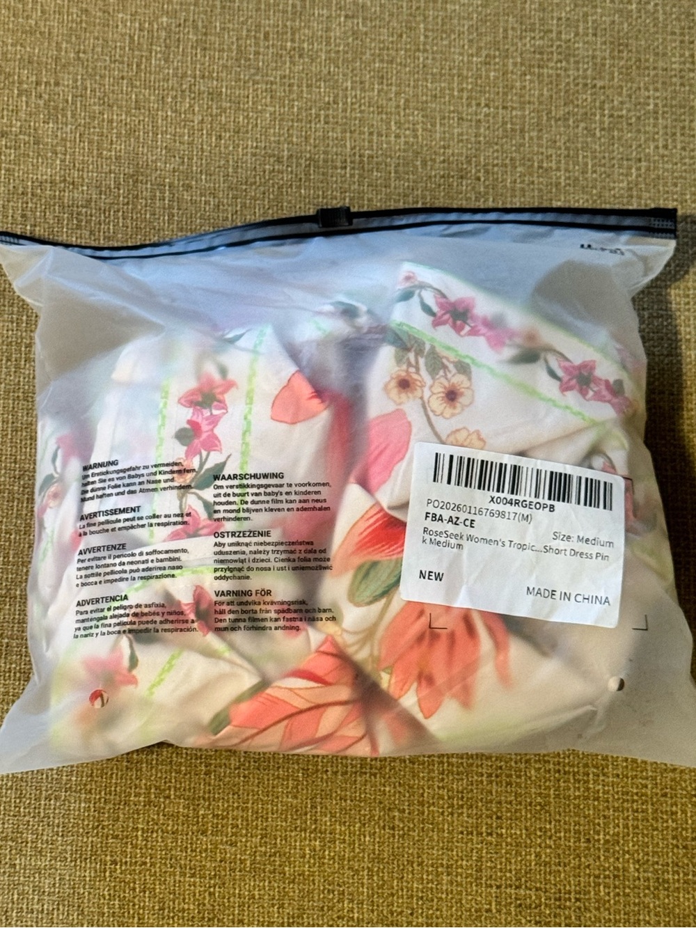 NWT Floral Halter Tie-Front Maxi Dress in Blush Pink Size Medium - Picture 4 of 6